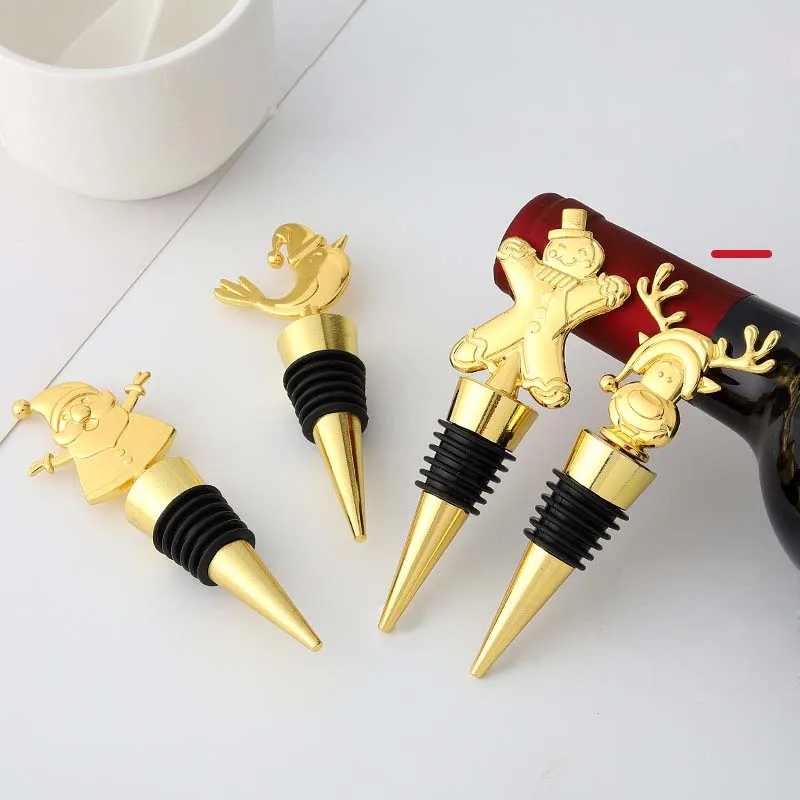 

Держатель для вина в рождественском стиле, оригинальное украшение в виде деда мороза, аксессуары для хранения свежести, ZC628