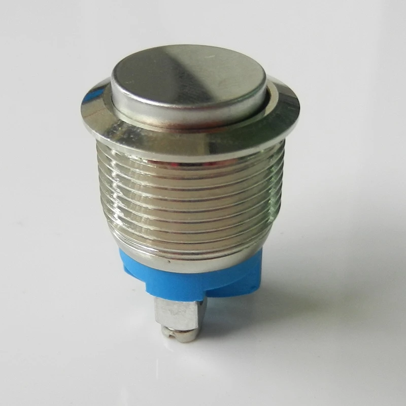 16Mm Waterproof Stainless Steel Metal Shell Momentary Raised Top Push Button Switch 2A/36V(10PCS) (High Round)