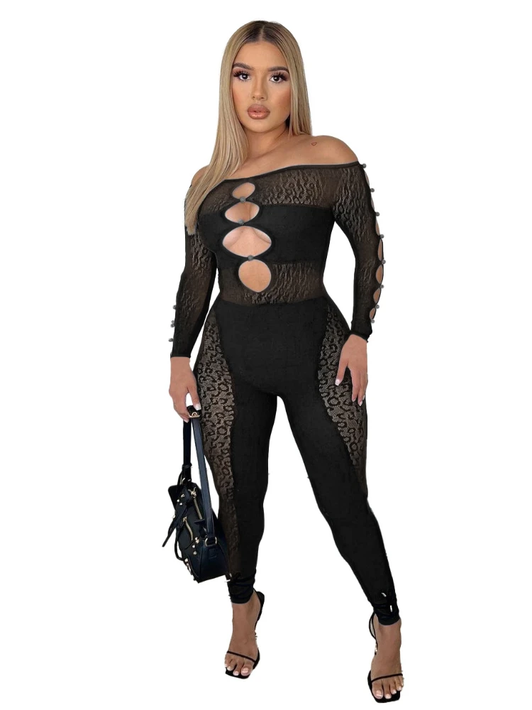 

Женский комбинезон с квадратным вырезом, сексуальный Облегающий комбинезон, женский осенне-зимний однотонный теплый комбинезон для йоги с длинным рукавом