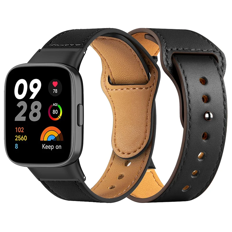 

Leather Watch Band+Metal Adapter For Xiaomi Redmi Watch 3 Sports Wrist Strap For Redmi Watch 3 Bracelets Correa Accessories
