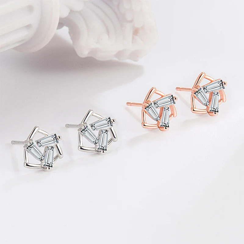 Foxanry Элегантные минималистичные классические серьги-гвоздики для женщин и