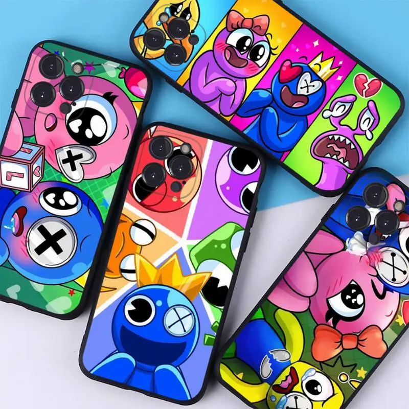 

Rainbow Friends Toy Cartoon Game Phone Case for iPhone 8 7 6 6S Plus X SE 2020 XR XS 14 11 12 13 Mini Pro Max Mobile Case