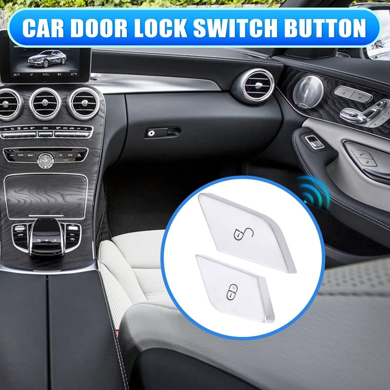Car Front Right Door Lock Switch Button Cover 2059055151 For Mercedes-Benz W205 W447 W213 RHD