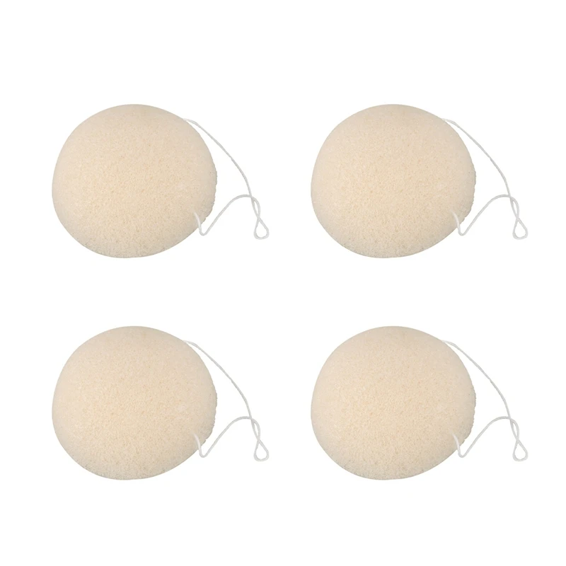 

Натуральная Очищающая губка Konjac для лица 4X-белая