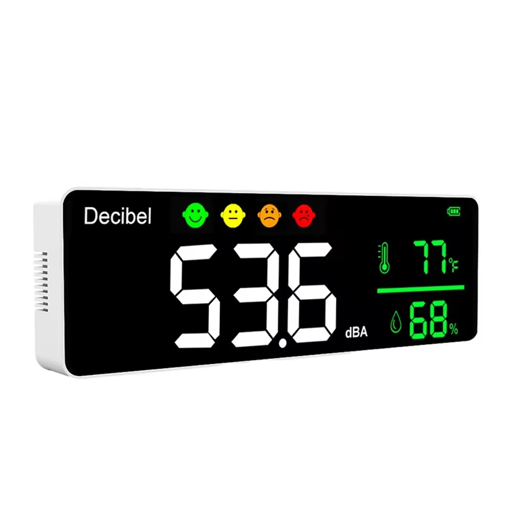 Настенный измеритель уровня звука многофункциональный светодиодный шума для