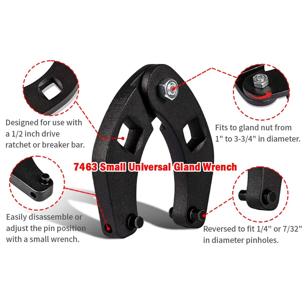 Разводной гаечный ключ 1266 + 7463 Универсальный для гидравлического цилиндра