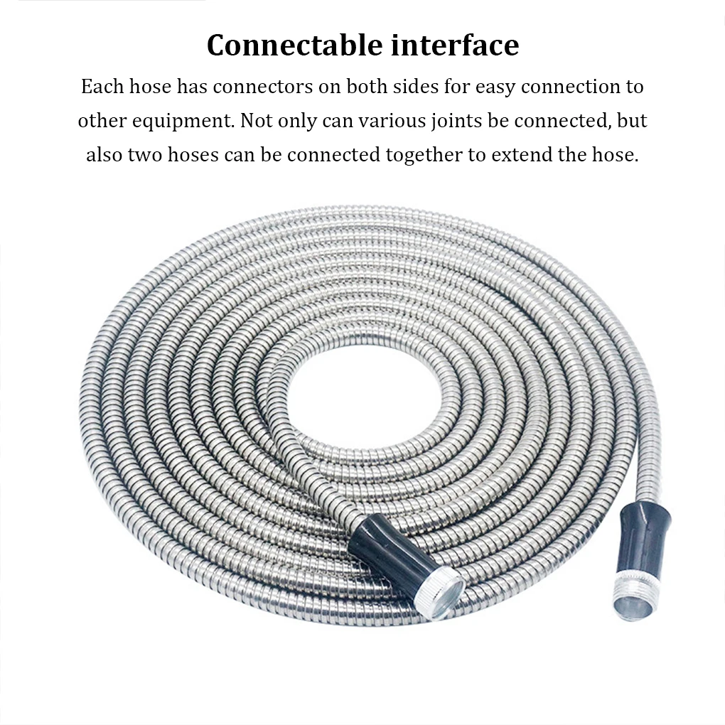 

Garden Hose Telescopic High Pressure Water-Saving Nozzle Connector Adjustable Flexible Explosionproof Extension Pipe Hoses