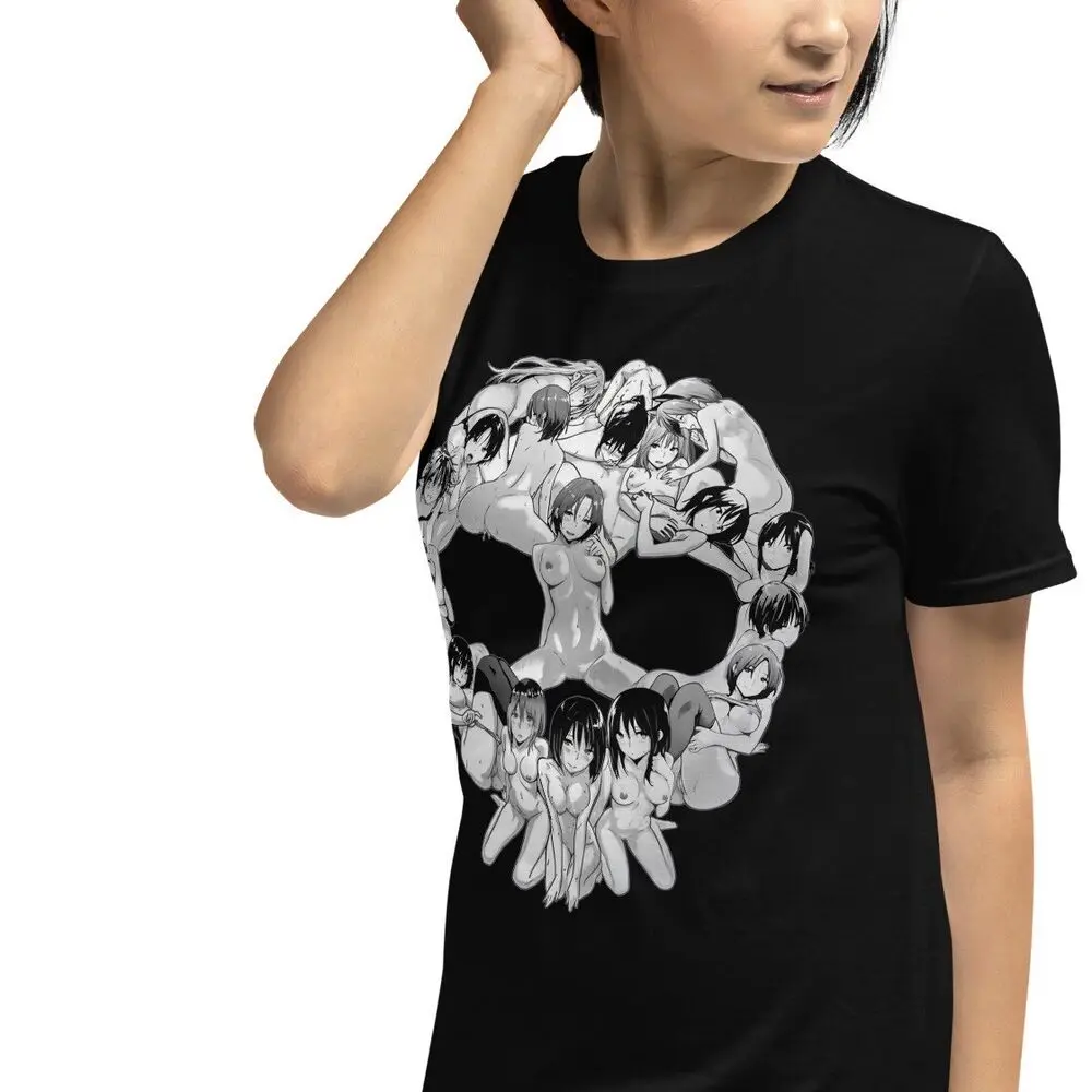 Футболка унисекс с коротким рукавом и черепом в готическом стиле Харадзюку