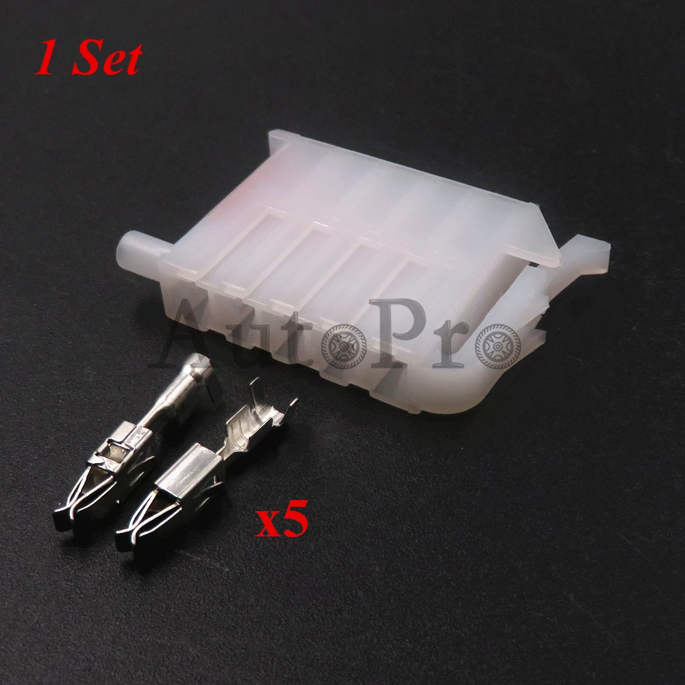 

Автомобильный проводной штекер с 5 отверстиями, 1 комплект, разъемы 357955968A 357 955 968 A для сборки автомобиля, автомобильный Электрический проводной разъем