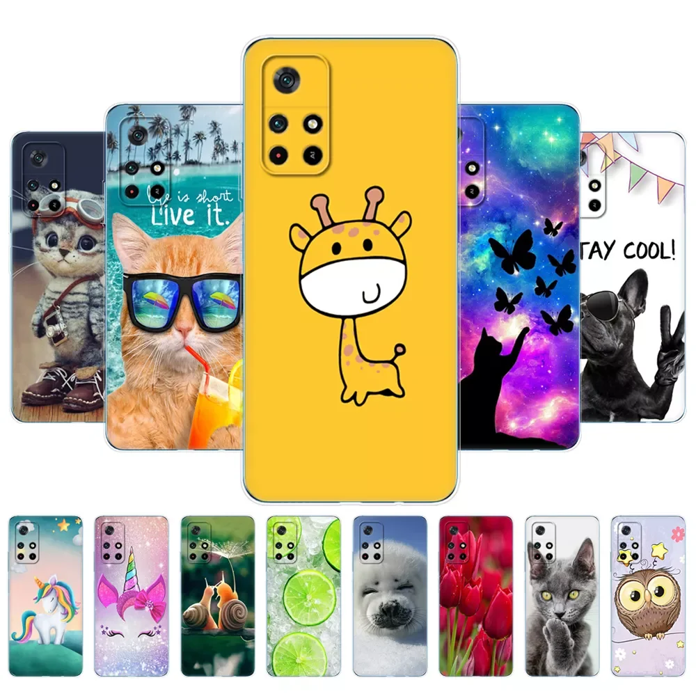 

For POCO M4 Pro 5G Case Soft silicone TPU Back Cover For Xiaomi POCO X4 Pro 5G Phone Cases POCO M4 Pro 4G 6.6inch Shockproof