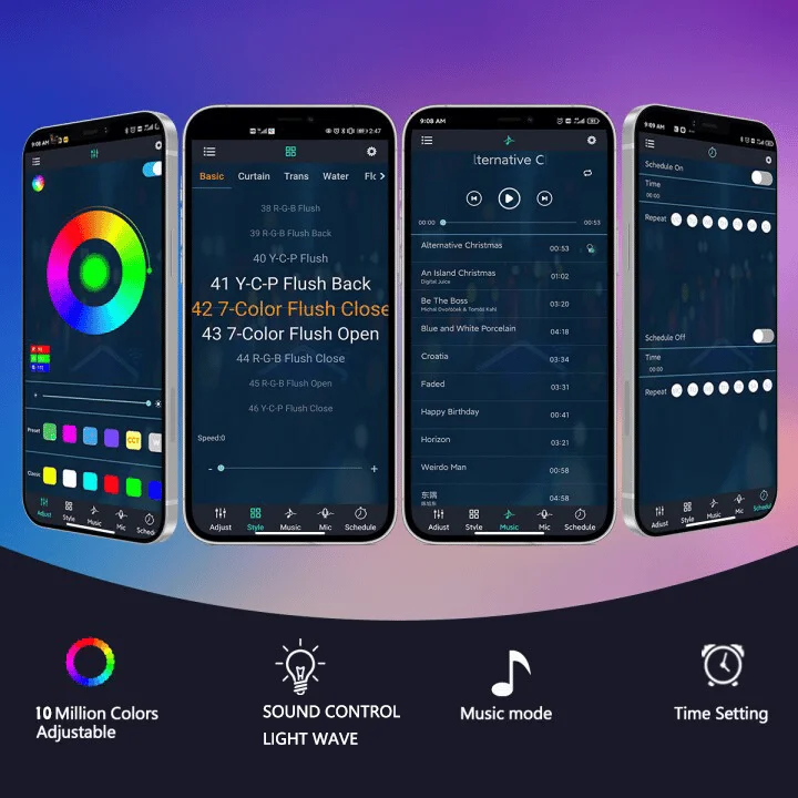 Светодиодные фейерверки Bluetooth Smart RGB
