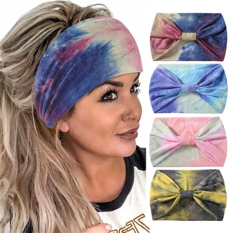 

Bohemian Stretch Headbands for Women Colourful Knot Stretchy Headbands Sports Yoga Turban Knitted Headband Hair Accessories