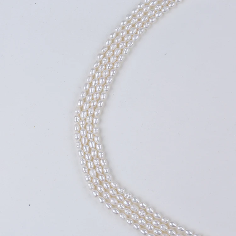 Лучшая цена 4-5 мм пресноводный натуральный жемчуг в форме белого риса распродажа