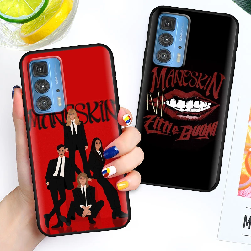 

Maneskin Damiano David For Motorola Moto E6s 2020 Edge S Pro X3 E7i Power E20 20 Pro Lite Soft Black Phone Coque Fundas