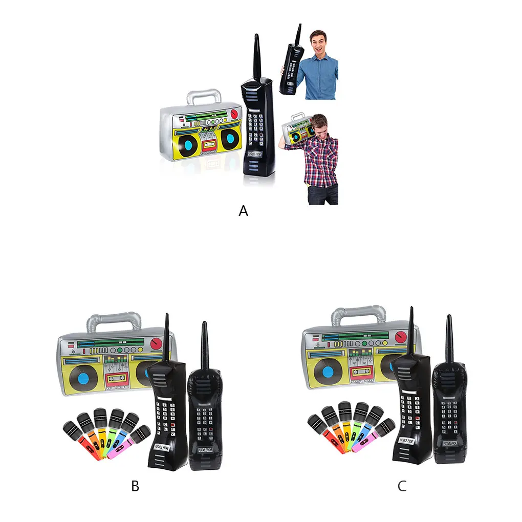 

Надувные радио Телефон имитационный микрофон модель игрушки вечерние украшения интерактивные игры развлечения детей подарок Mic