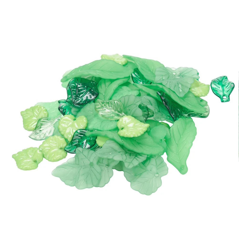 

Leaf Leaves Charms Charm Green Jewelry Pendants Making Maple Earring Necklace Acrylic Bracelet Bead Dangle Enamel Mini Fake