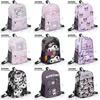 sanrio kawaii kuromi cartoon anime peripherals canvas backpack outdoor backpack student school bags shoulder bags messenger bags