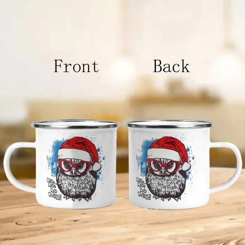 

New Peach And Goma Enamel Coffee Tea Cup Cute Animal Breakfast Dessert Milk Water Cup Couple Gift Original Breakfast Cups