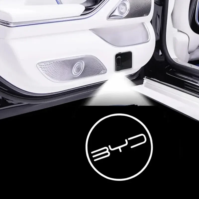 2 шт. автомобильная Эмблема для двери лампа приветствия беспроводной лазерный