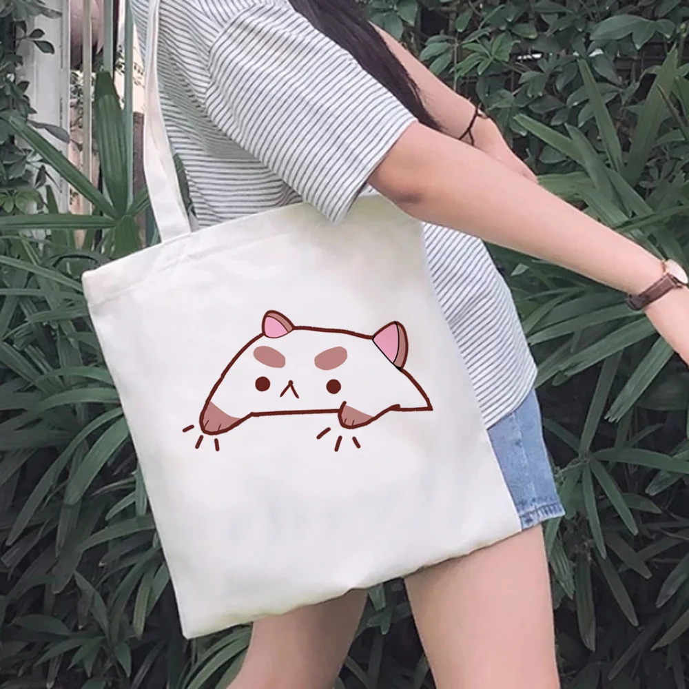 

Сумка для покупок puppycat, сумки для покупок, хлопчатобумажная холщовая Джутовая сумка, тканая сумка, сумка, хозяйственная Сетчатая Сумка, ткан...