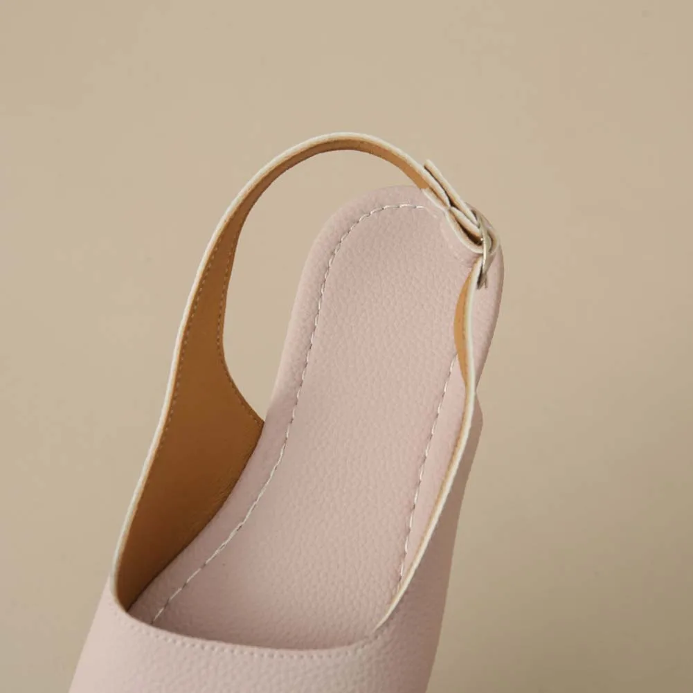 Fashion Peep Toe Flat Slip-on Sandals Non-Slip Comfortable Beach Shoes For Beach Party