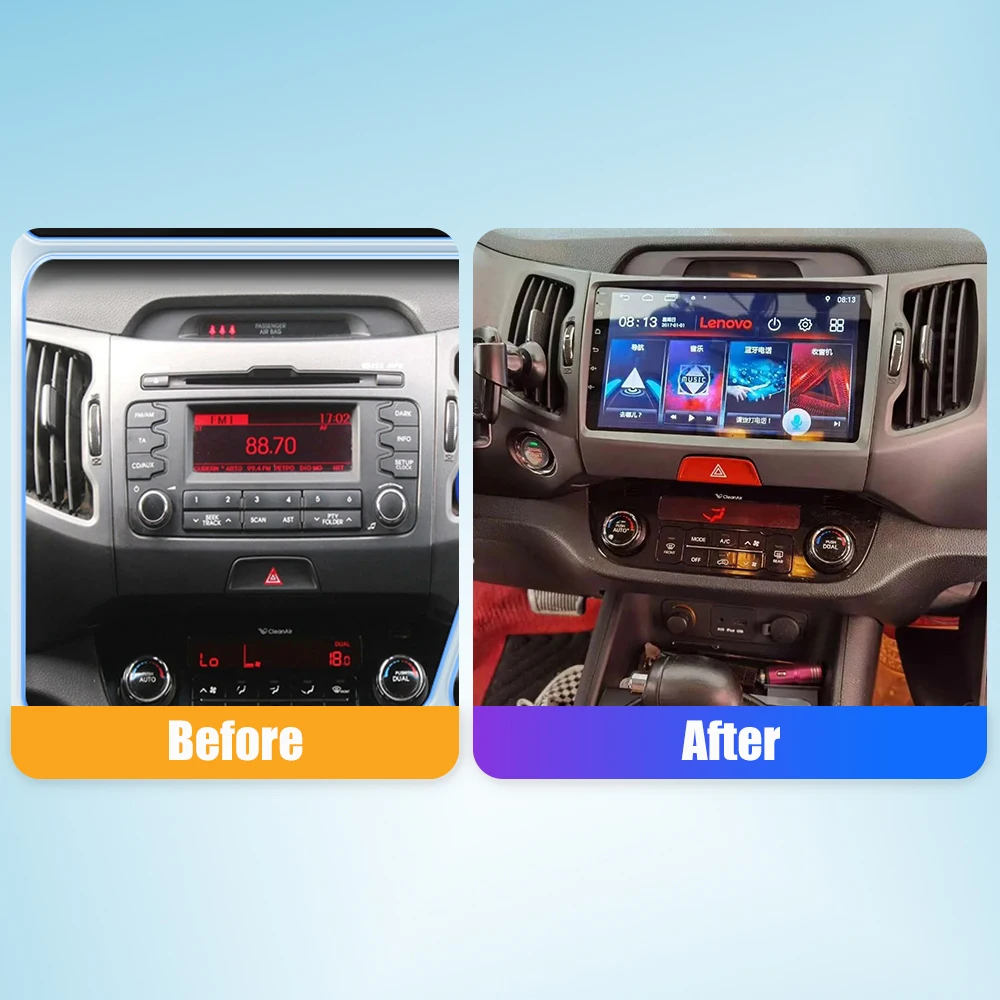 Car Radio For KIA SPORTAGE R 2011-17 2Din Android Octa Core Stereo DVD GPS Navigation Player Multimedia Auto Carplay