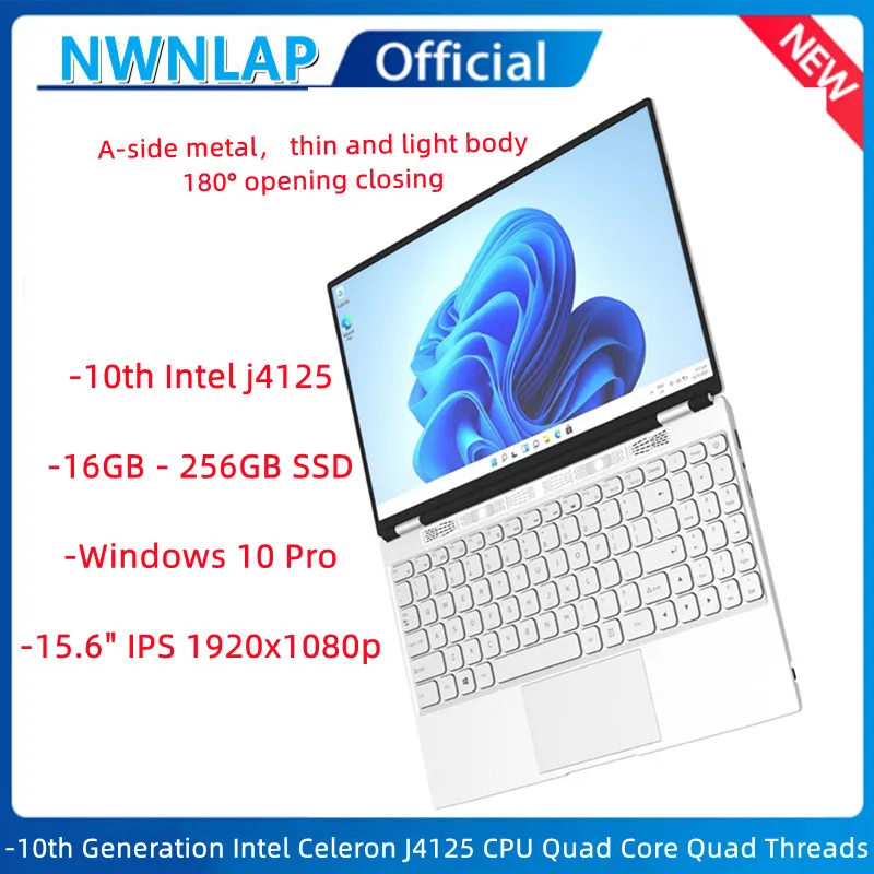 

Ноутбук 15,6 дюйма, Windows 10, 16 ГБ, 256 ГБ, SSD, j4125, Intel Graphics UHD 600, 1,65 кг