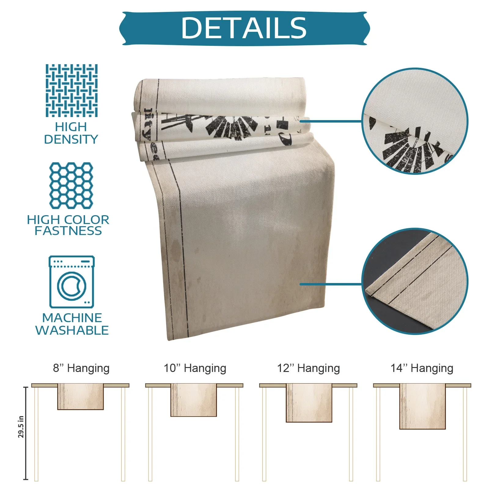 Фермерская угольная ветряная мельница деревенские льняные дорожки для стола