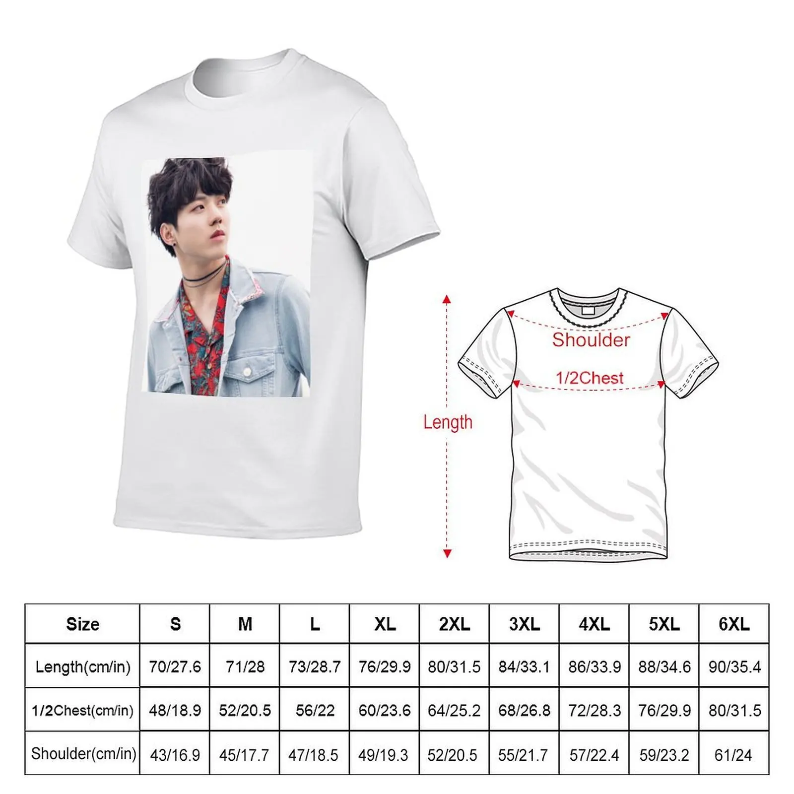Фото Футболка DOWOON DAY6, хлопковая футболка, 100% хлопок, мужские футболки, дизайнерская футболка для мужчин №2