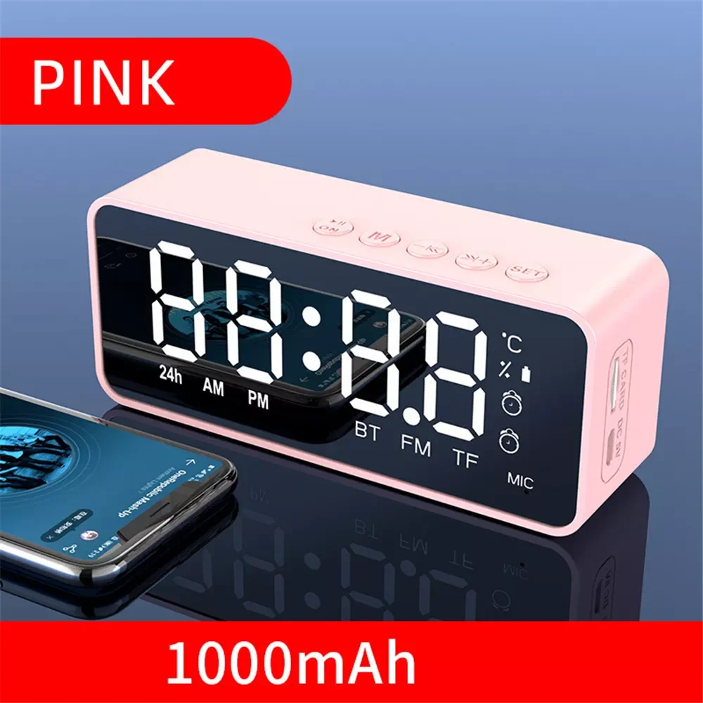 

Bluetooth Speaker Small Mini Alarm Clock Portable Cannon Mini Voice Broadcast the Card Instert Vehicular Audio System