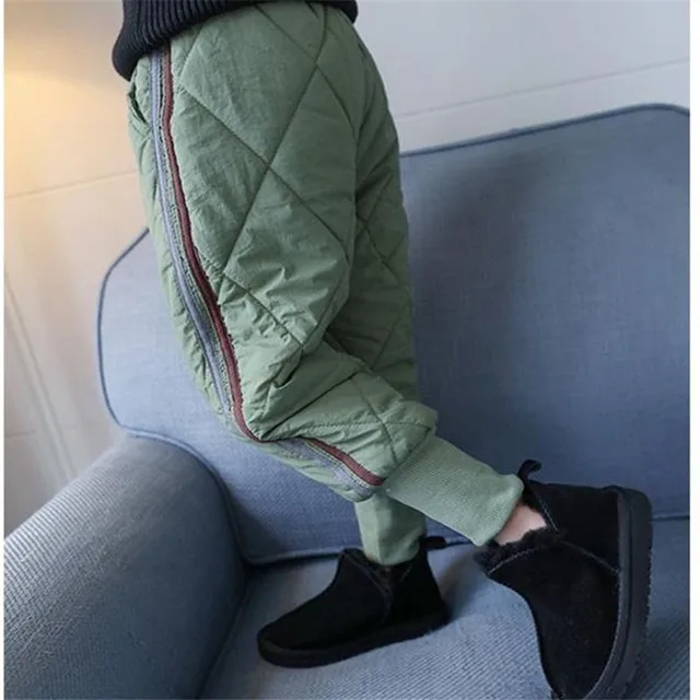

Winter New Children Clothes Kids Boys Girls Thick Warm Elastic Band Pants Baby Cotton Clothing Infant Autumn Casual Trousers