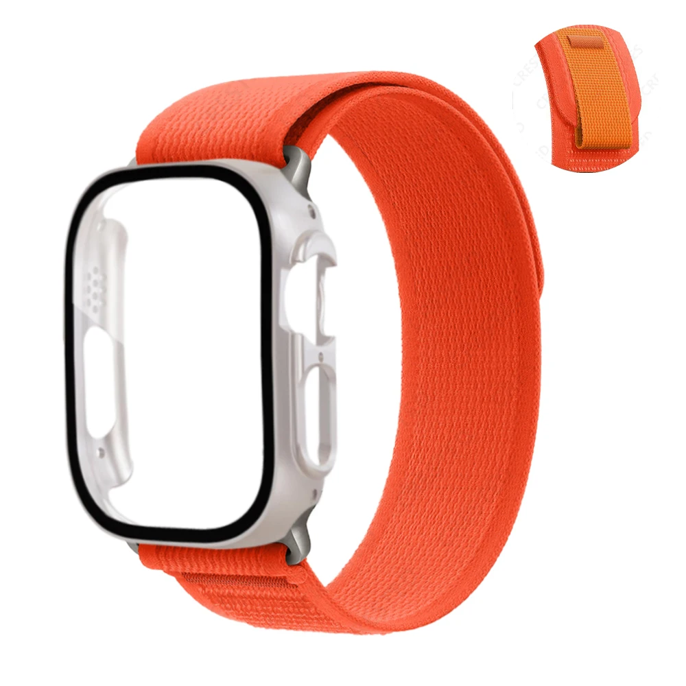 

Чехол + Петля для Apple Watch Ultra Band 49 мм 44 мм 45 мм 40 мм 41 мм 44 45 мм, ремешок для iWatch series 7 6 5 4 8 se 40