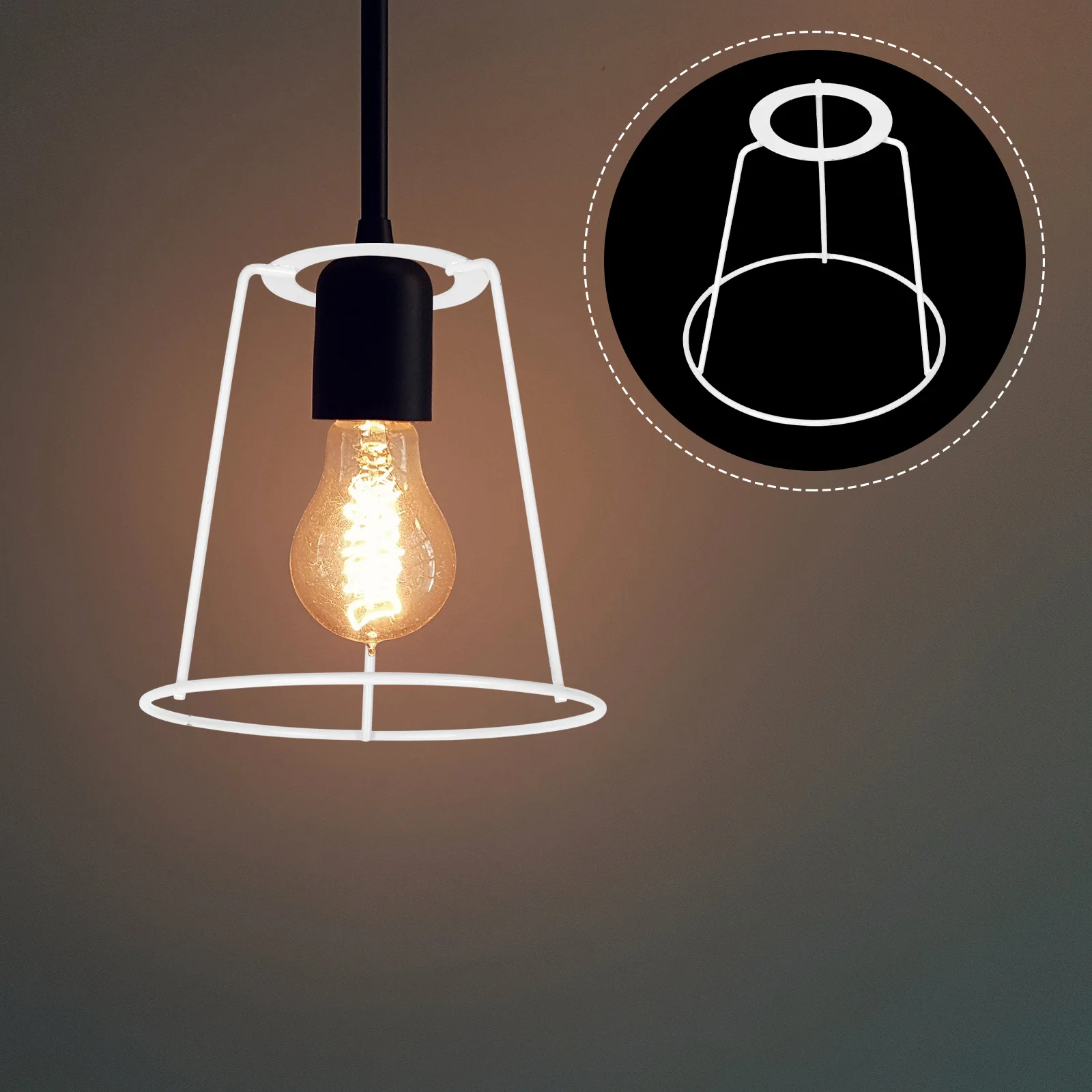 

Lamp Shade Ring Iron Ring Support E27 Base Diy Ring Lamp Shade Ring Lampshade