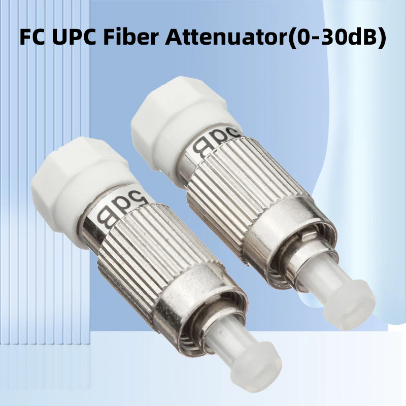 

2PCS FC/UPC Fiber Attenuator 3dB 5dB 7dB 10dB 15dB Optical Female to Male Adapter (0-30dB) Option FTTH Fiber Equiment Coupler
