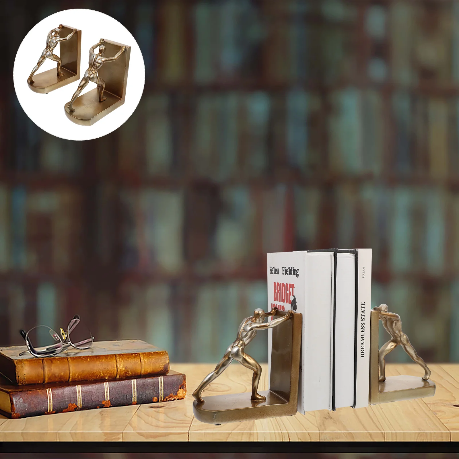 

Bookends Book Shelves Desk Bookshelf Decor Home Farmhouse Organizer Desktop Display Nonskid Non Supports Stand Support Stopper