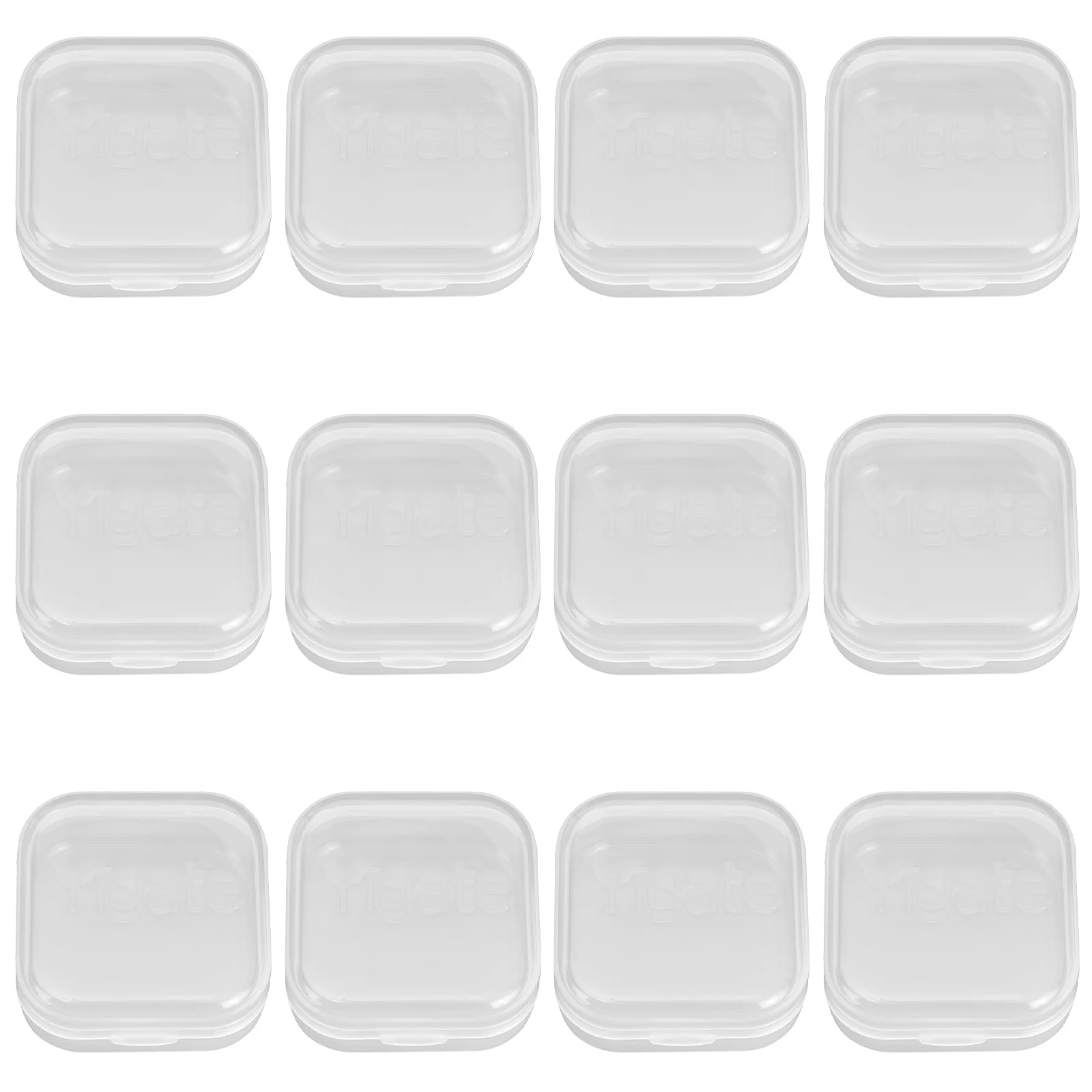 

12pcs Orthodontic Teether Box Chewing Teether Box Chewies Plastic Case Box