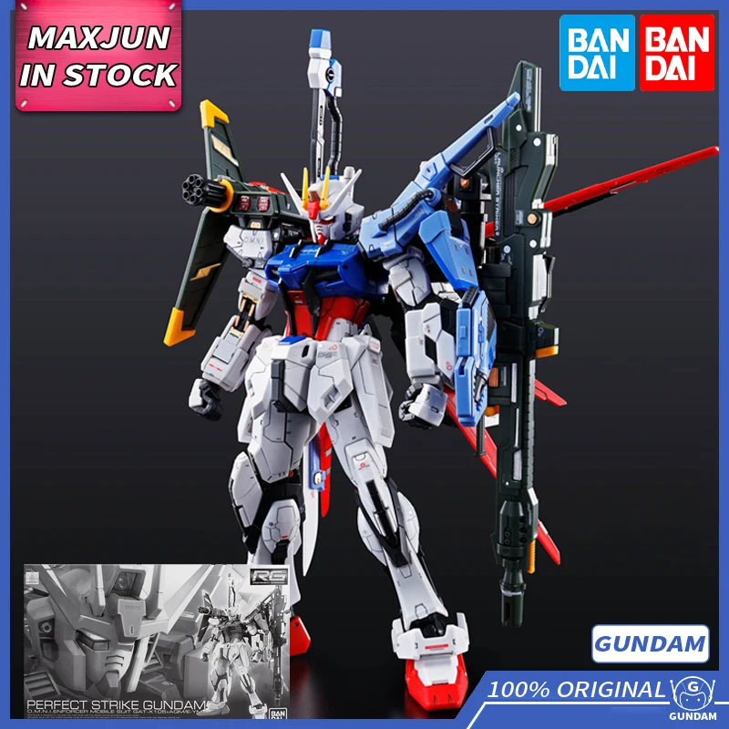 

MAXJUN Original BANDAI GUNDAM Model 58086 Rg 1/144 Fully Equipped GUNDAM SEED Pb Limited Anime Figure Action Collection Toys