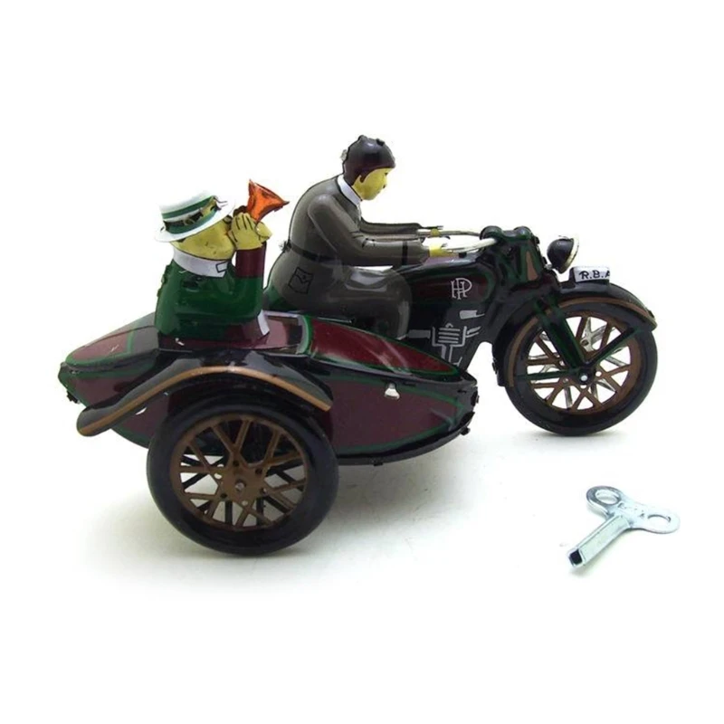 

Kids Pleasant Tinplate Wind-up Toy Motorcycle Style Childhood Recalling Gifts