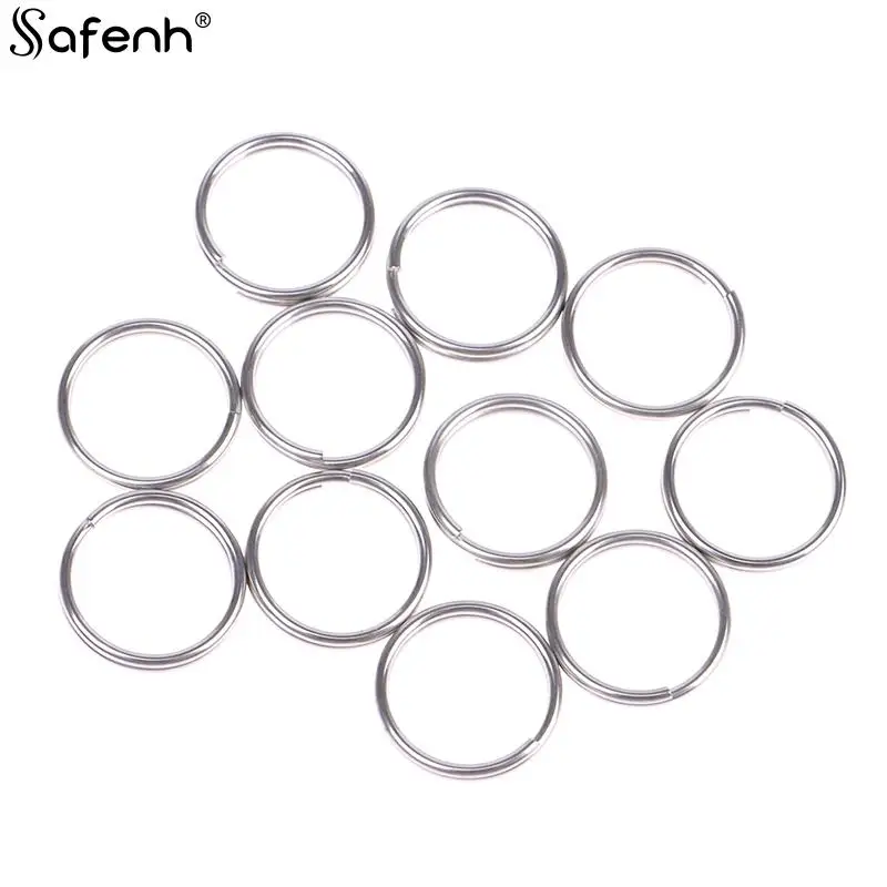 

10pcs Stainless Steel KeyRing Round Flat Line Split Ring Keyring For Jewelry Making Keychain Jewelry Making Keychain DIY Finding