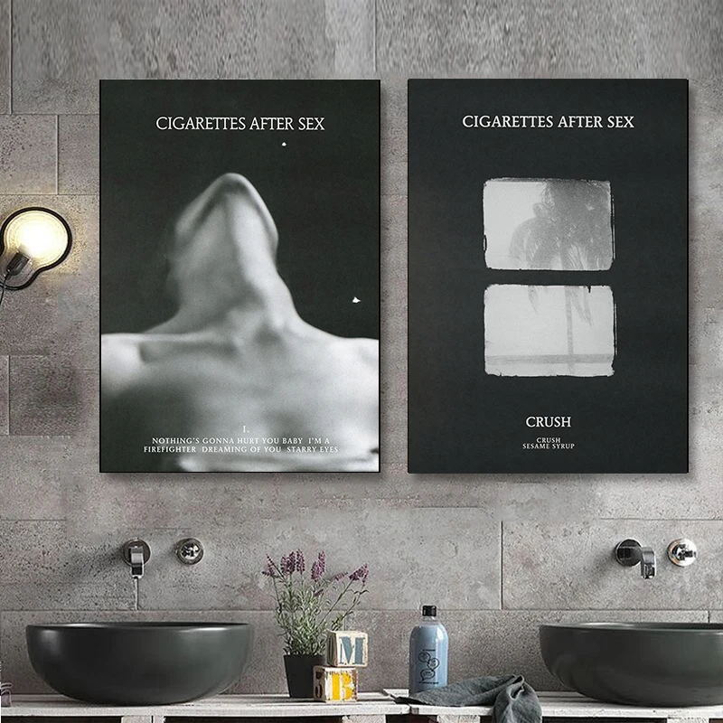 Современные женские сигареты после секса черные картины на холсте постеры и