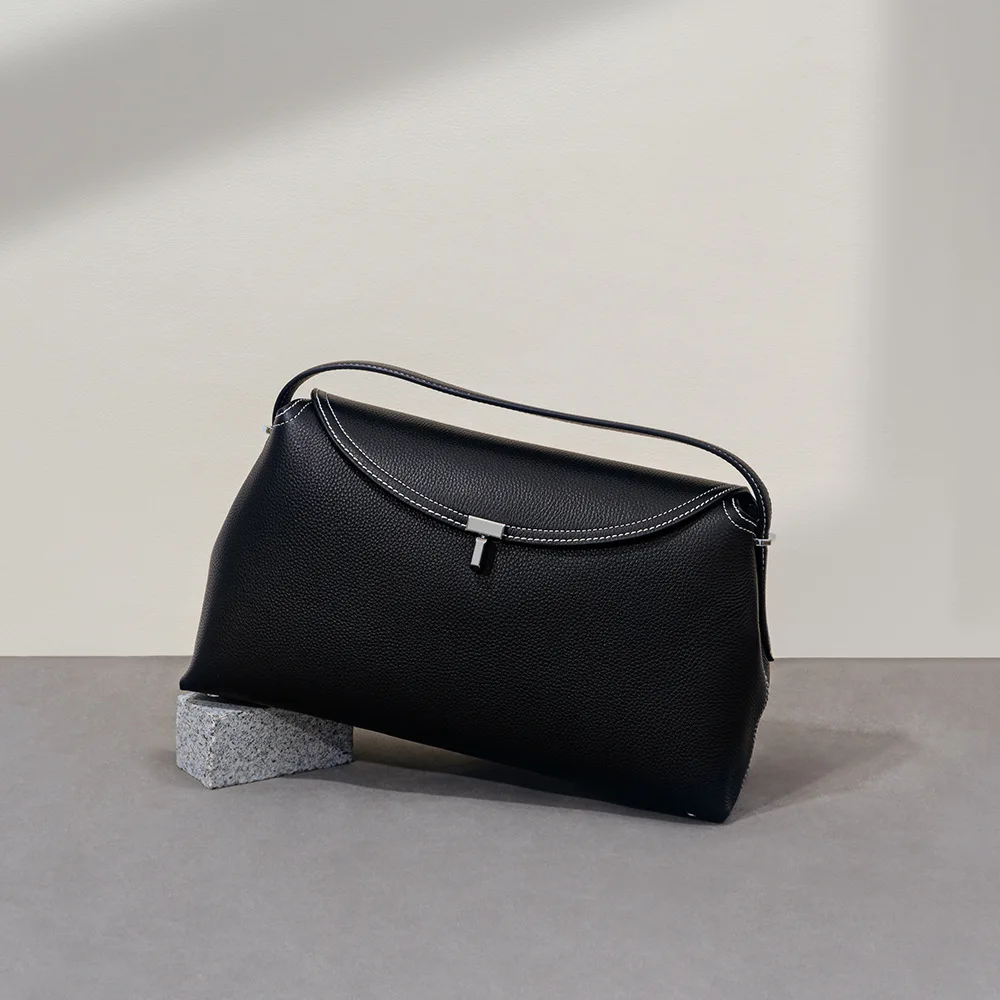 Высококачественная сумка через плечо с верхним слоем из воловьей кожи и клапаном