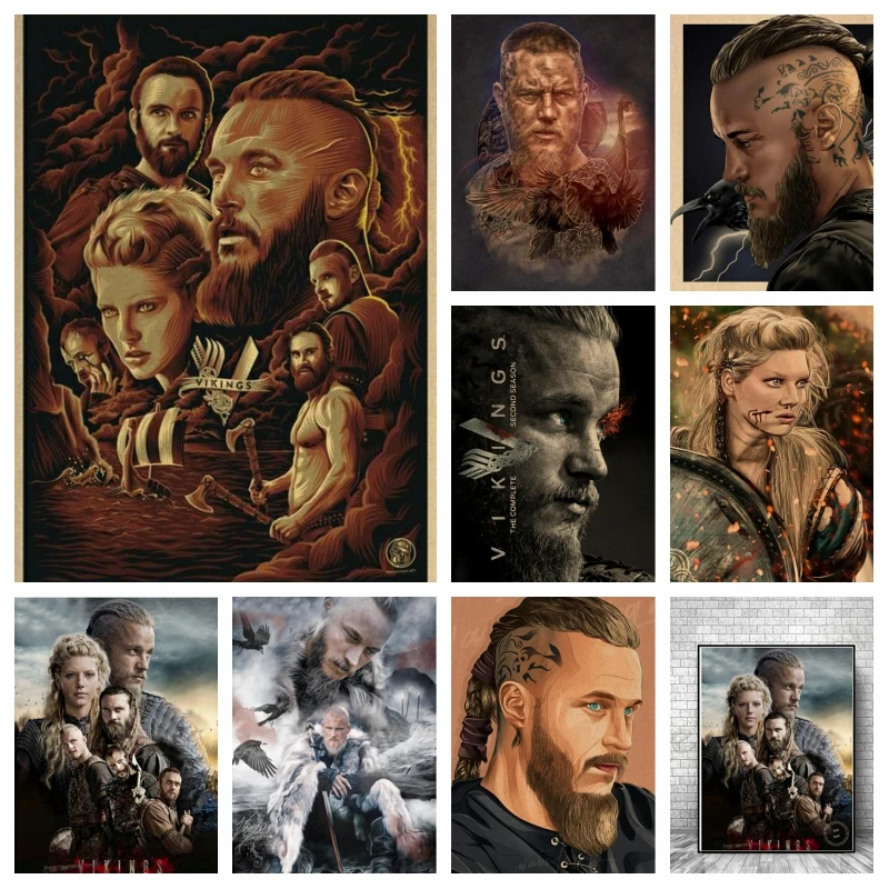 5d Diy Diamond Embroidery Painting Complete Season Tv Series Vikings Character Ragnar Poster Cross Stitch Mosaic Kit Home Decor