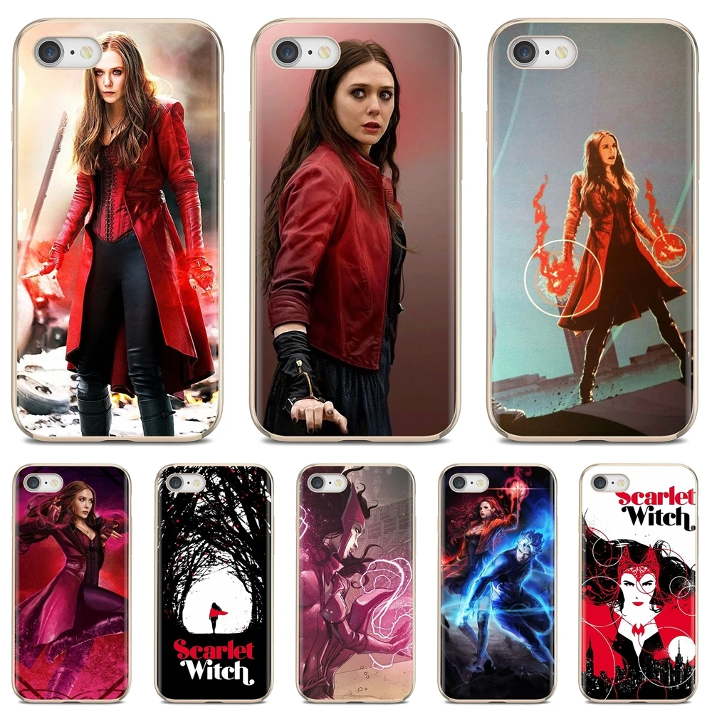 

For iPod Touch iPhone 10 11 12 Pro 4S 5S SE 5C 6 6S 7 8 X XR XS Plus Max 2020 TPU Covers Scarlet Witch Civil War Avengers x-men