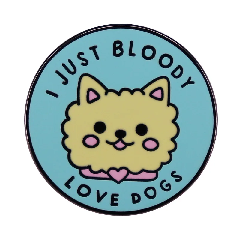 

C2126 Cartoon Jewelry Cute Dogs Metal Enamel Pins and Brooches Fashion Lapel Pin Badge Funny Gifts