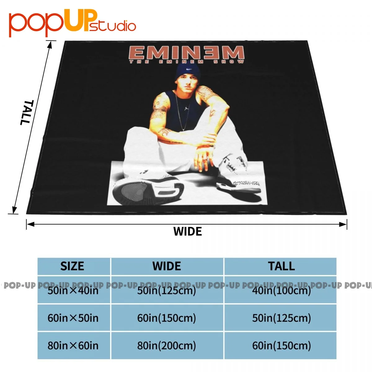 Альбом для шоу Эминема маленькая музыка рэп хип-хоп одеяло домашнее бархатное