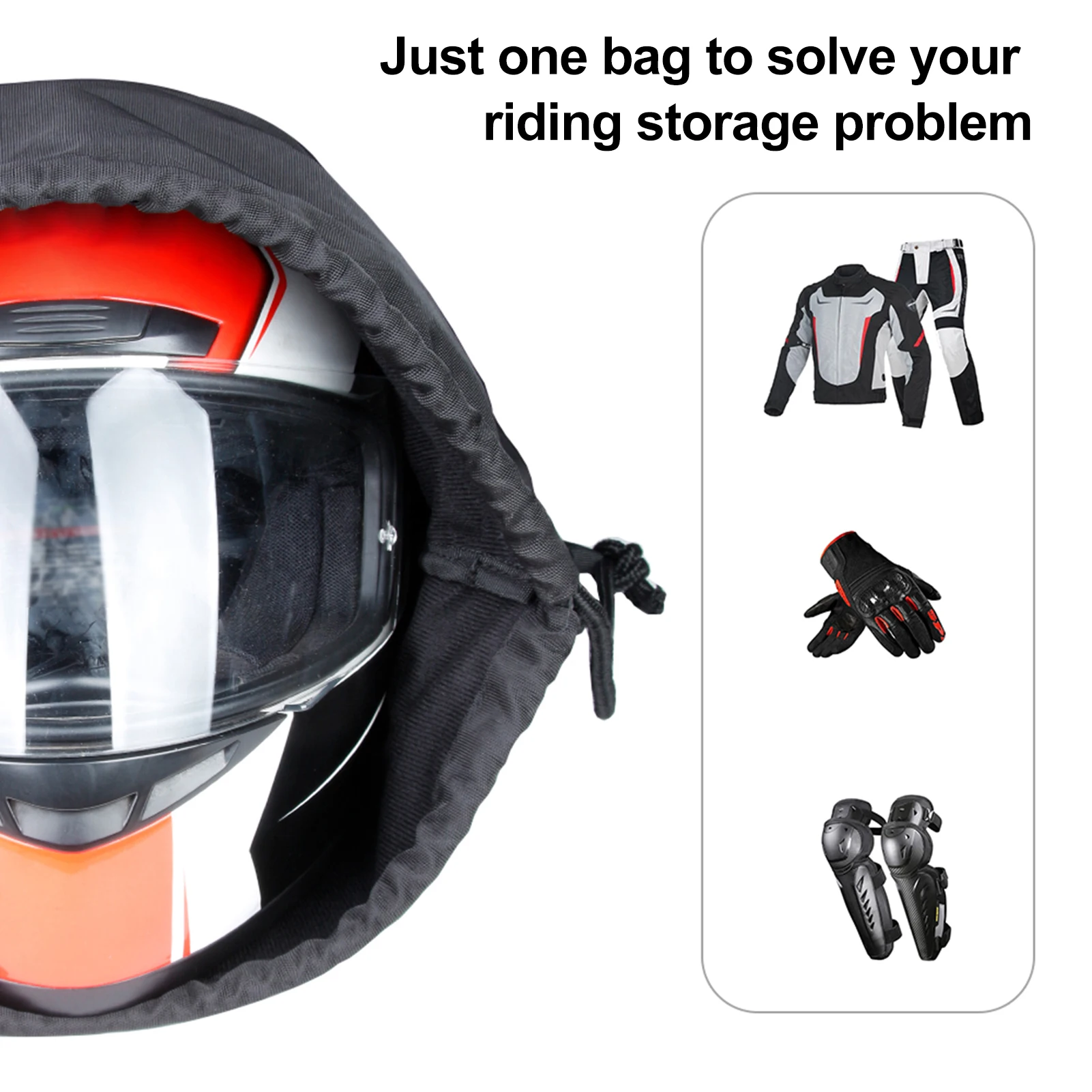 

Motorcycle Bag Foldable Packable Backpack Helmet Backpack Travel Backpack Storage Bag for Hiking Camping Cycling Traveling