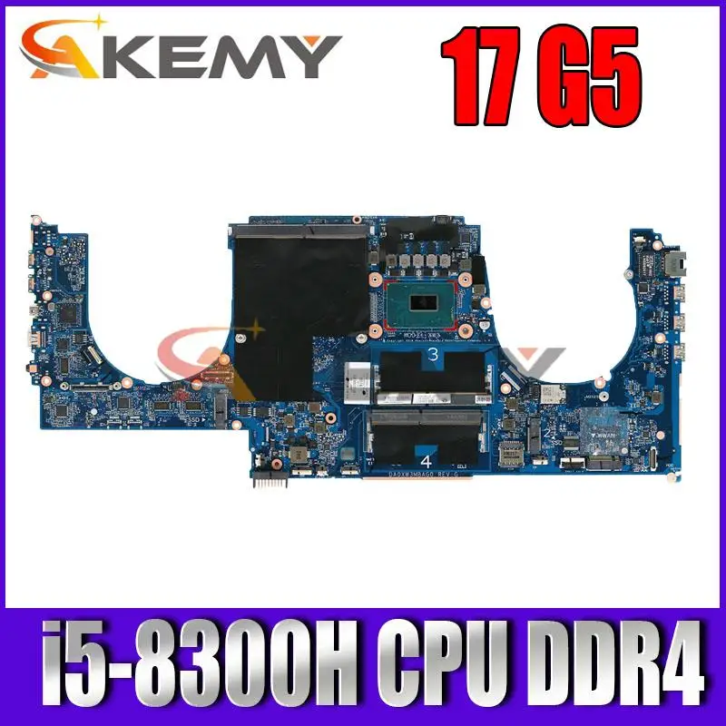 

Akemy High quality DA0XW3MBAG0 notebook mainboard with SR3Z0 i5-8300H CPU DDR4 For HP ZBOOK 17 G5 laptop motherboard tested ok