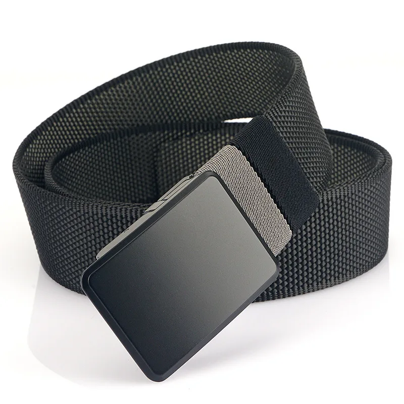 High Quality Belts for Man Thick Tightly Woven Nylon Belts Super Strong Capacity Waistbands Rotatable Buckle Design Belts