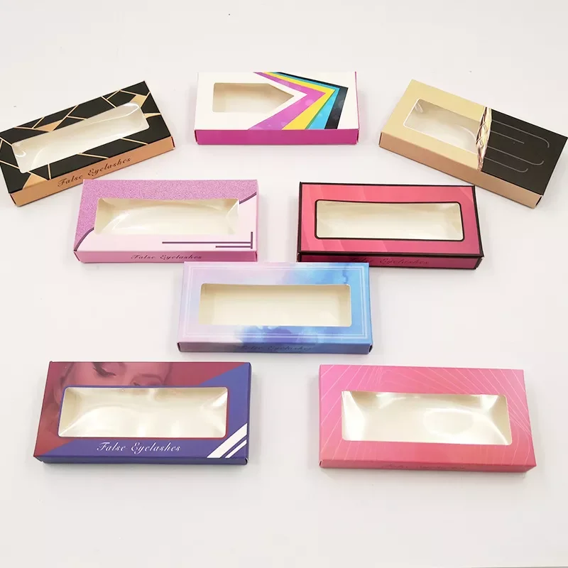

NEW2023 50pcs Empty Carton False Eyelashes False Eyelash Packaging 3D Mink Eyelashes Holography Empty Boxes Cosmetic Makeup
