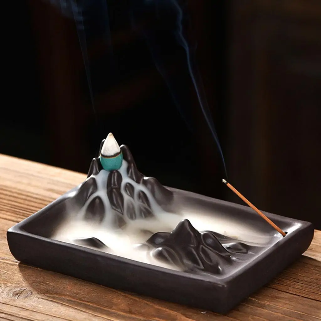 Backflow incense burner waterfall. керамическая курильница с обратным потоком. курильница для благовоний водопад. горелка для благовоний. керамическая курильница для благовоний.